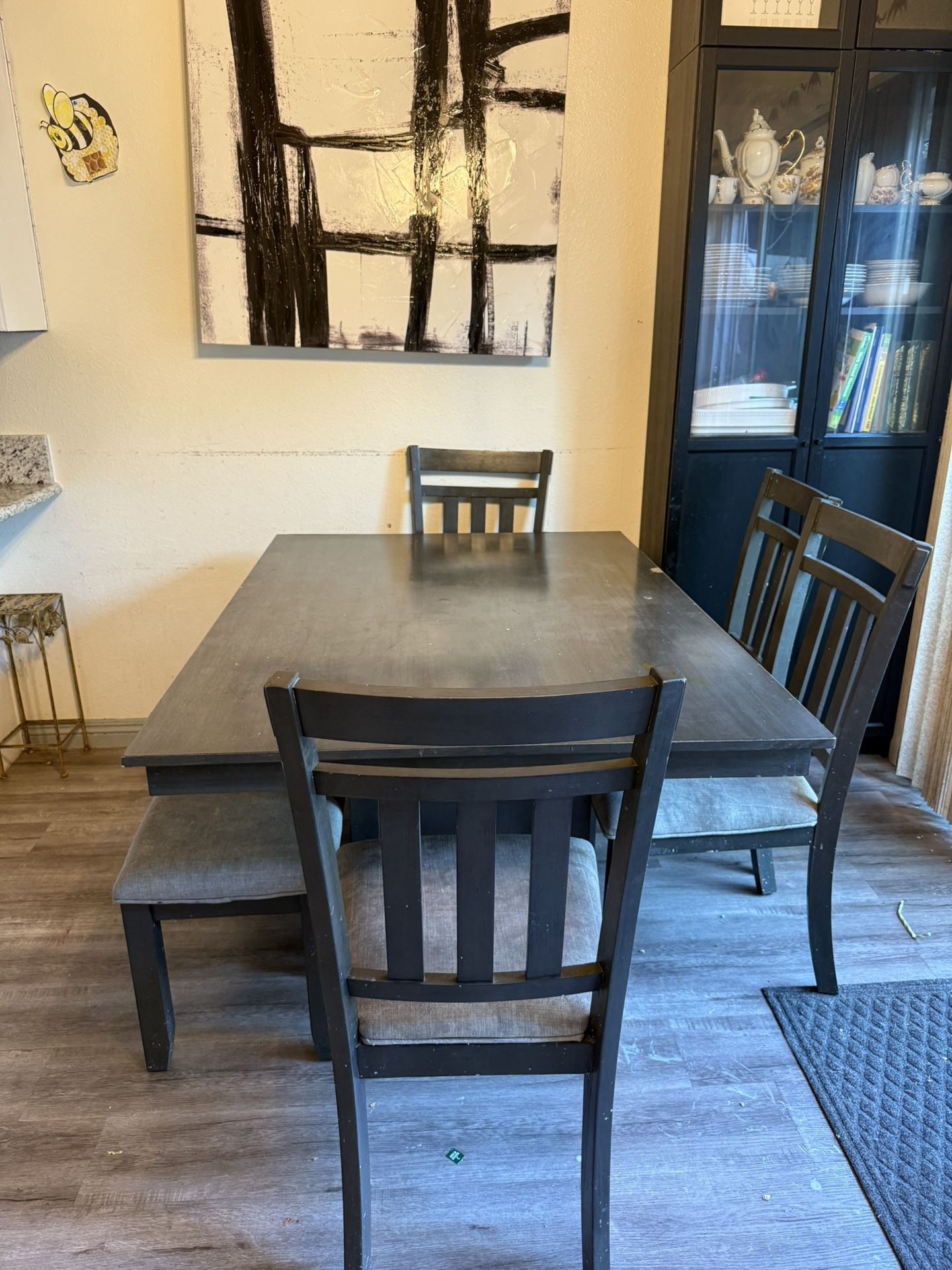 Free Dining Table Bench And Chairs