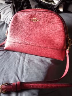 Coach purse with strap
