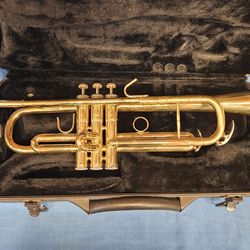 STEUBEN TRUMPET WITH PADDED CASE