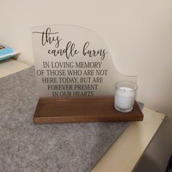 Wedding ceremony memorial Candle 