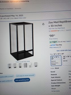 Lizard Large Cage 16x16x30 free!