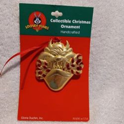 Vintage Looney tunes handcrafted collectible Christmas ornament # 7