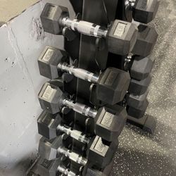 Dumbbell set With A Rack