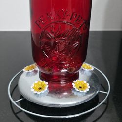 Red Perky-Pet Hummingbird Feeder