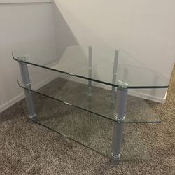 Vintage Glass Entertainment Center 