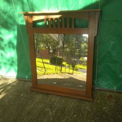 Lane Furniture: Solid Wood Dresser Mirror.