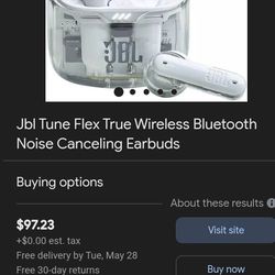 JBL Tune Flex Noise Canceling  Earbuds.