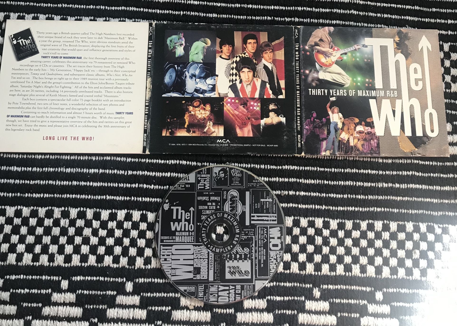 THE WHO THIRTY YEARS OF MAXIMUM R&B PROMOTIONAL CD
