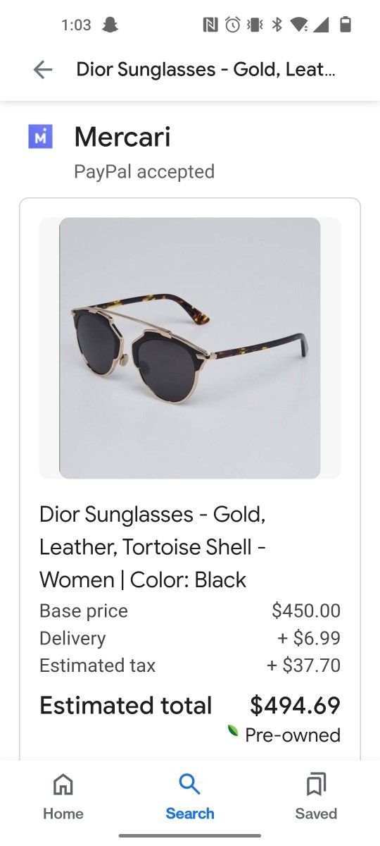 Christian Dior Sunglasses