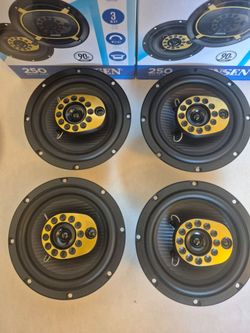JENSEN 2 PAIRS 6.5" 3 WAY 250 WATTS CAR SPEAKER