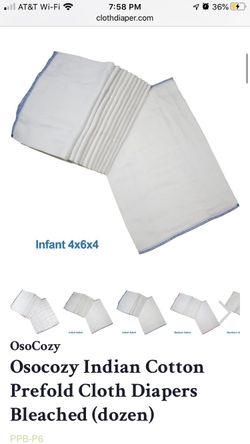 Osocozy Prefold diapers NEW