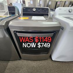 7.3 Cu. Ft. Large Capacity Vented Electric Dryer With Sensor 