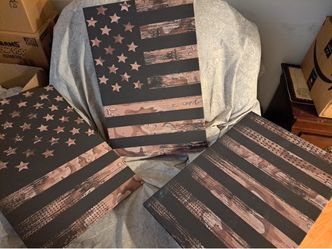 wall art' frases Of the american flag
