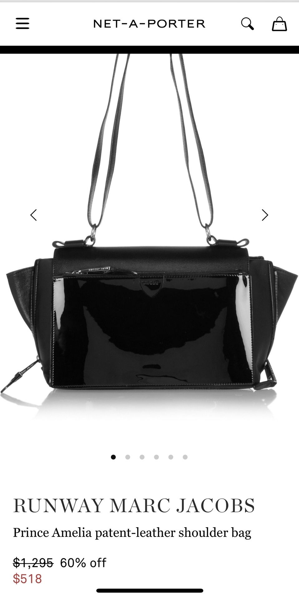 Marc Jacobs patent Amelia bag