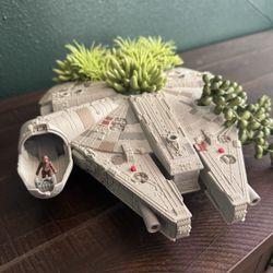 Millennium Falcon Faux Succulent Planter 