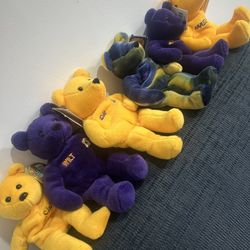 Lakers beanie babies bears