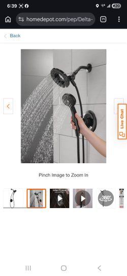 Chamberlain In2ition 2-in-1 Rough-in Valve Included Single-Handle 4-Spray Shower Faucet 1.75 GPM in Matte Black