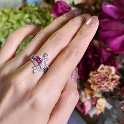 New 18k Gold Plated Ring Size 7 