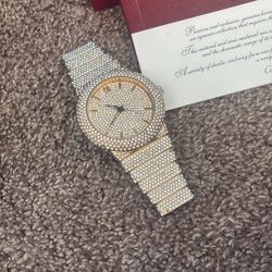 Diamond Watch Plus Cartier Case No Glasses