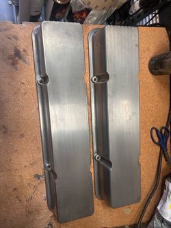 Vintage Mickey Thompson Small Block Chevy Valve Covers Shaved  ( P/N (contact info removed))