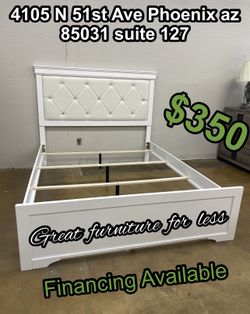 Queen Size Bed Frame White Brand New