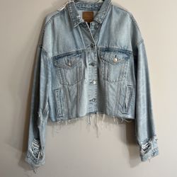 American Eagle Cropped Denim Jacket
