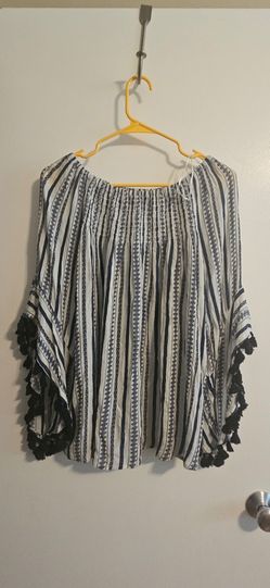 Blue &white blouse,  Studio west brand