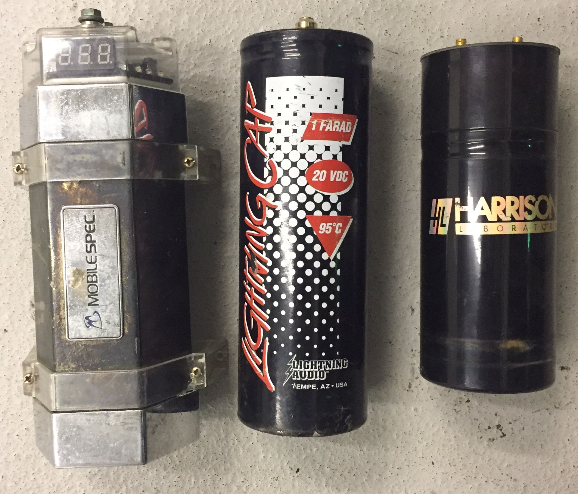 3 car audio capacitors