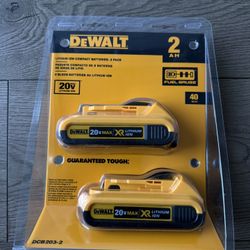 Dewalt Xr 2.0 batteries 