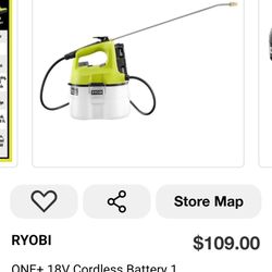 18v Cordless Battery Chemical Sprayer With Battery And Charger