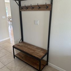 Coat and shoe rack