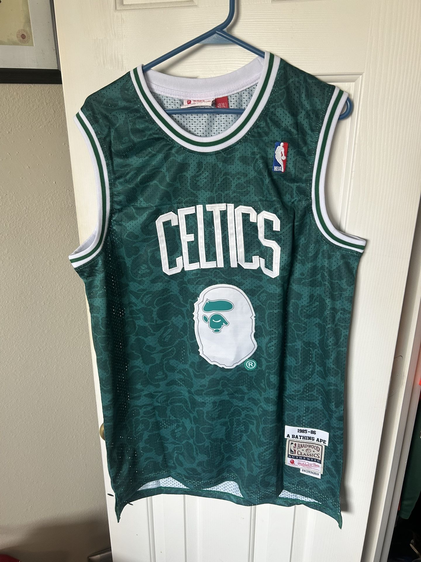 BAPE x NBA Celtics green jersey size xl