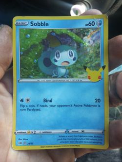 sobble pokemon card value (SWSH003) [First Partner Pack]  Plug Lx2 / / 1 Sobble - 54/202 (Cosmos Holo)