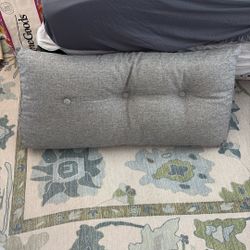 Wedge Headboard Pillow Grey 
