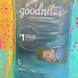 Goodnites  Underwear Size L