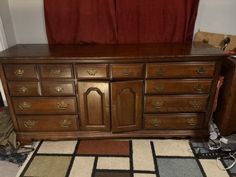 Broyhill Solid Cherry Wood Long Dresse