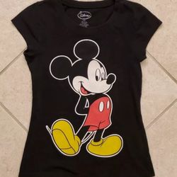 Women's Disney Mickey Mouse Sleeveless T-Shirt Size M Black