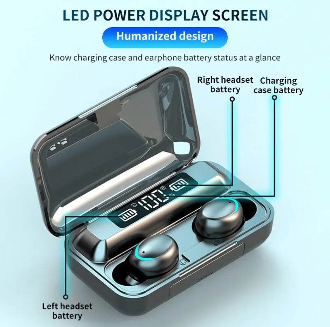 New In Box Bluetooth Earbuds Headphones Power Bank