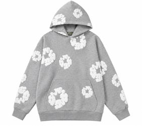 Denim Tears Cotton Wreath Hoodie Grey