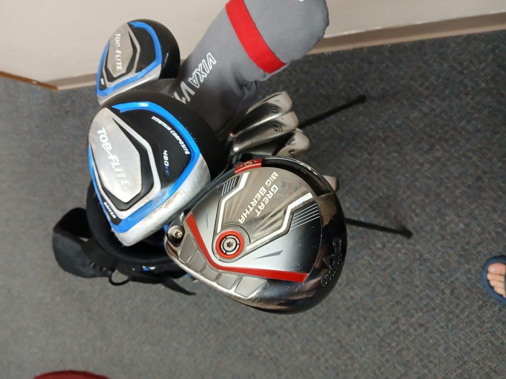 Set Of Top Flite Gulf Clubs Including Great BIG Bertha