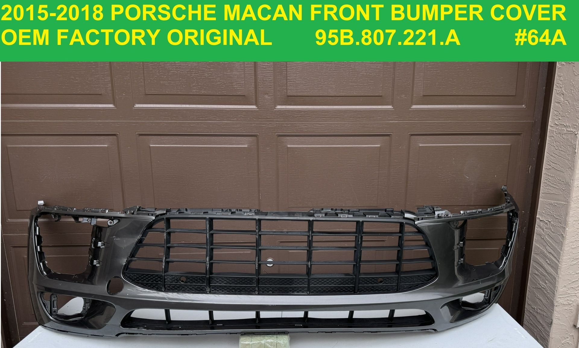 2015-2018 Porsche Macan FRONT BUMPER OEM SHIPPING AVAILABLE