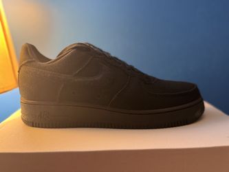 (NEW) Air Force 1 Low Triple Black  Canvas