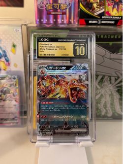 2023 Charizard EX 115/190 Holo Shiny Treasure EX Japanese CGC 10 Pristine