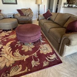 La Z Boy Furniture Couch Ottoman Chairs Set