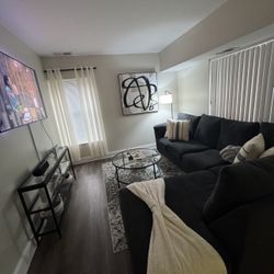 Virgo Charcoal Sectional Couch Sofa Right Arm Facing