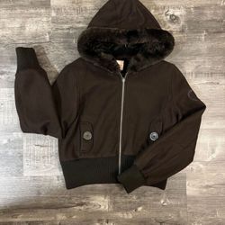 CANDIES BRAND JACKET W/ FAUX FUR HOODIE- Never Used