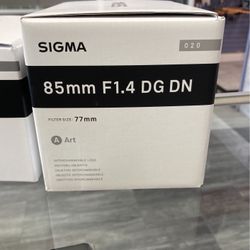Sigma 85mm F1.4 Lens For Sony