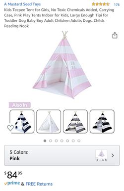 New Teepee Tent Pink Color