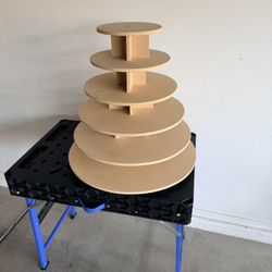 6 Tier Cupcake Stand Wood 