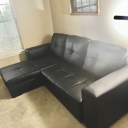 Black Chaise Sofa